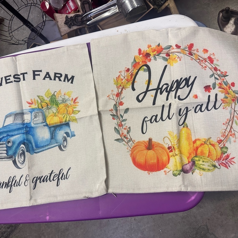 Autumn Harvest Pillow Covers Set